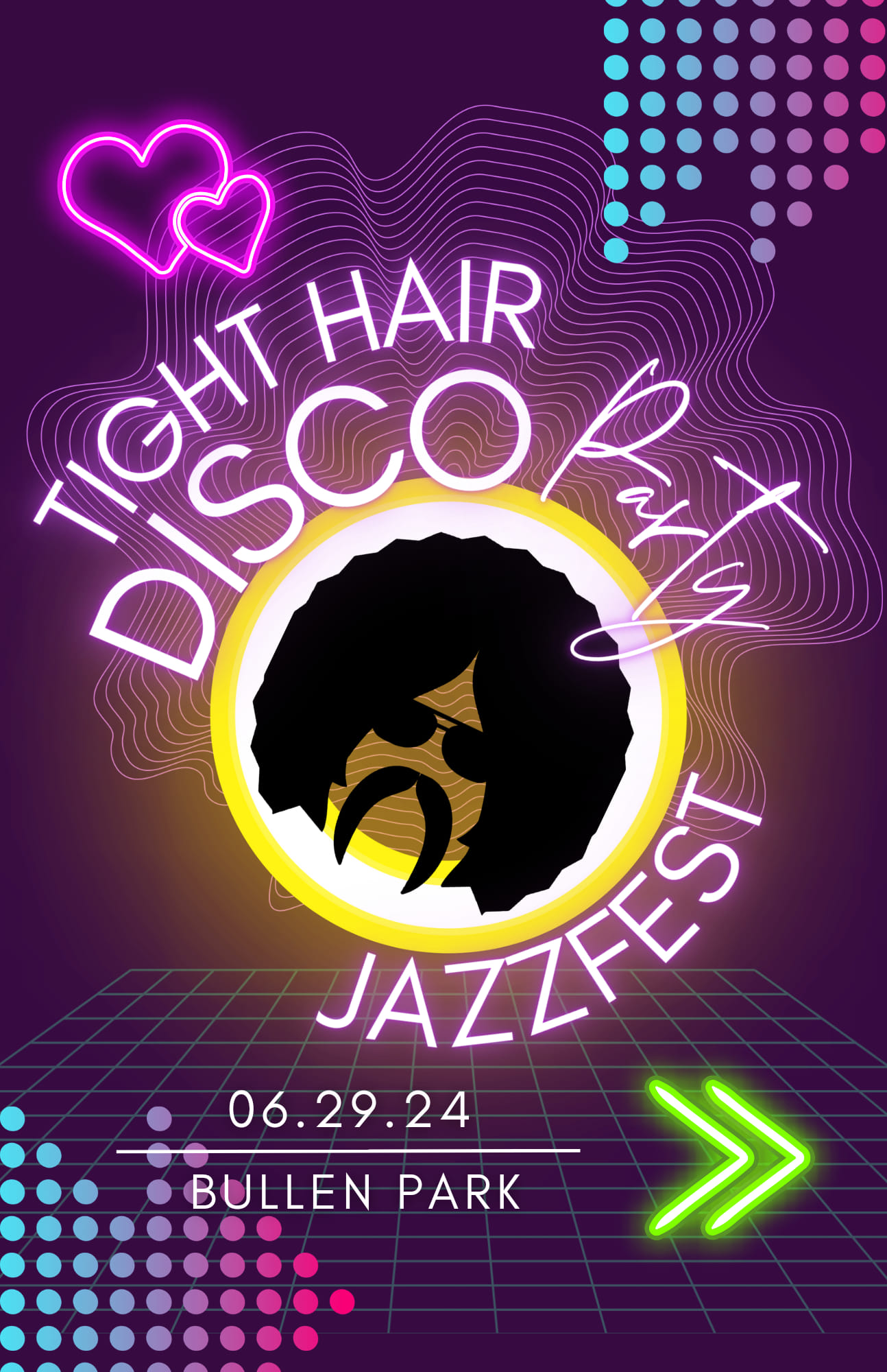 Tight Hair Disco Poster