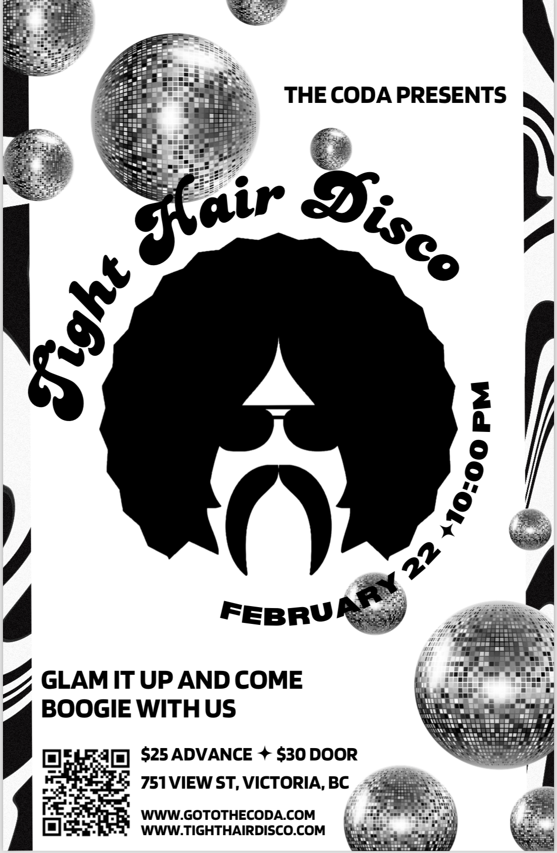 Tight Hair Disco Poster