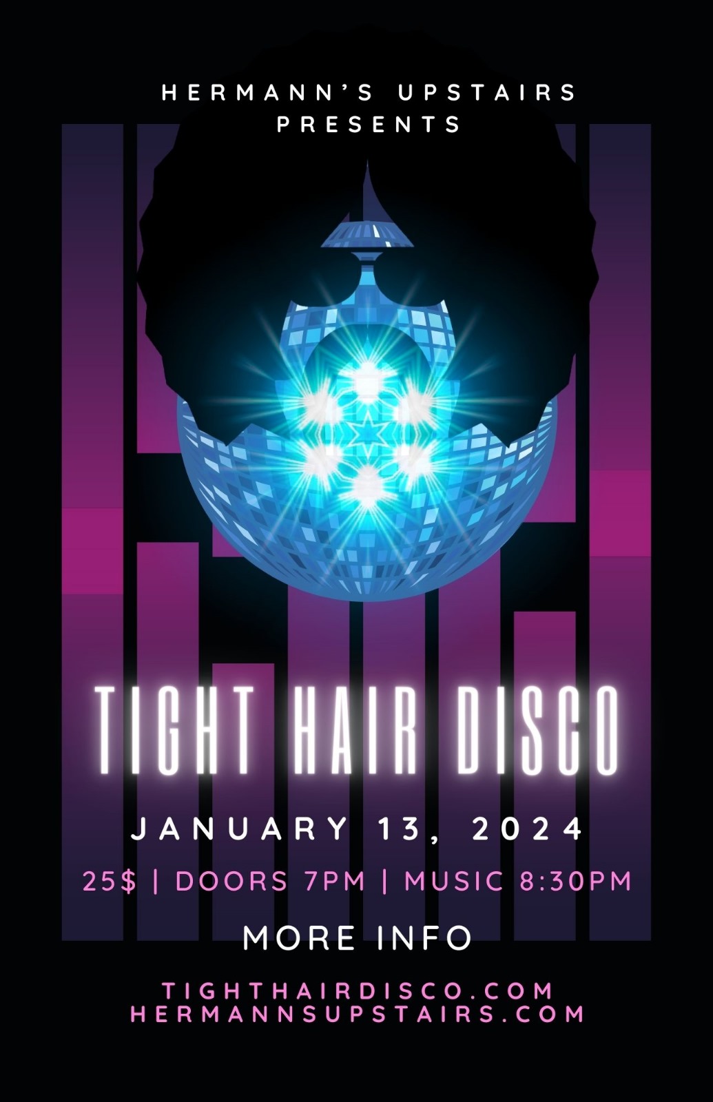 Tight Hair Disco Poster